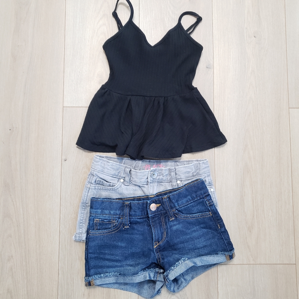Old Navy/Childrens Place Jean shorts/Top